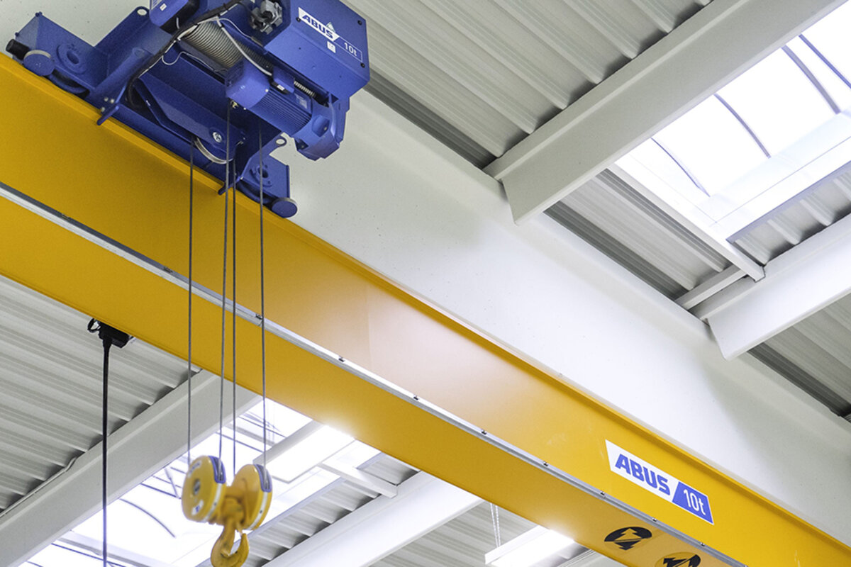 ABUS EOT and jib cranes transport tools and parts for the European